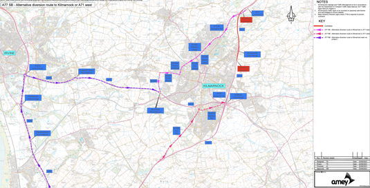 Essential Resurfacing Work on the M77 Junctions 3 4 Traffic