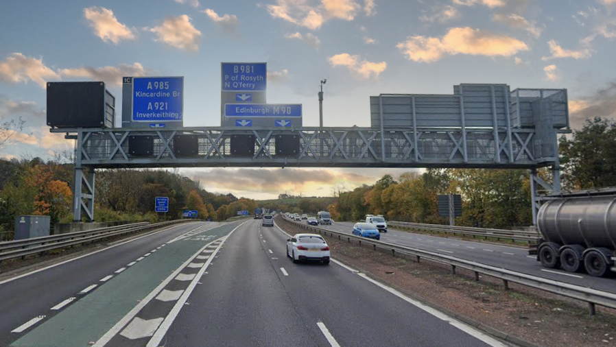 M90 approach to Junction 1C