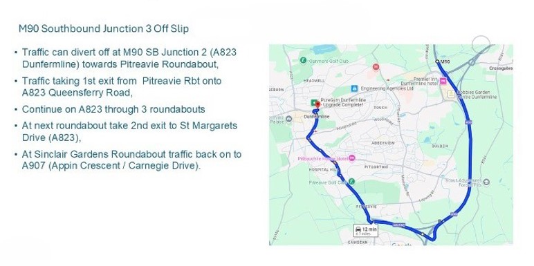 M90- option diversion from halbeath